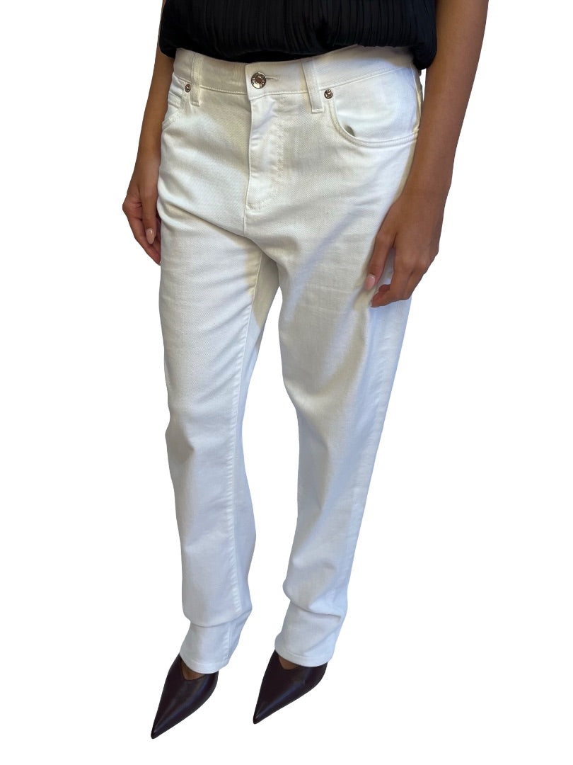 Dolce & Gabbana White Straight Leg Jeans. Size: 40