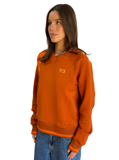 Y-3 Orange Scuba Sweatshirt. Size: S