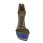 Stuart Weitzman Silver Star Dust Crystal Embellished Heels. Size: 6.5