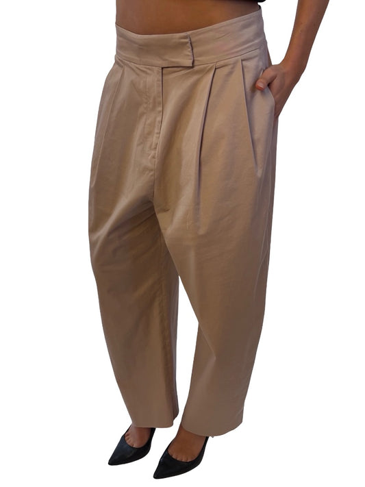 Scanlan Theodore Khaki Cotton Trousers. Size: 12