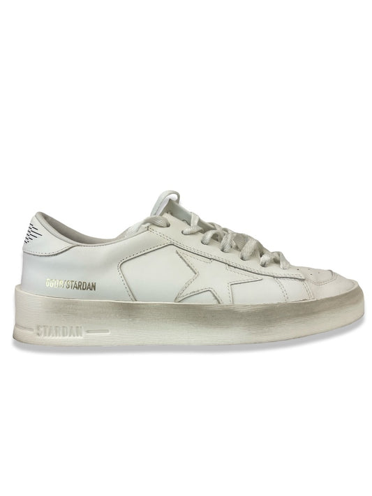 Golden Goose White 'Stardan' Sneaker. Size: 38