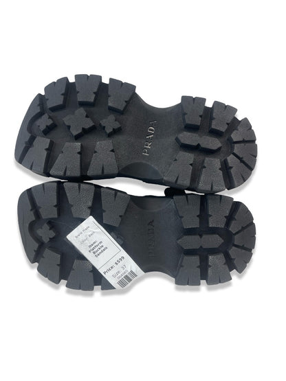 Prada Black Platform Buckle Sandals. Size: 37
