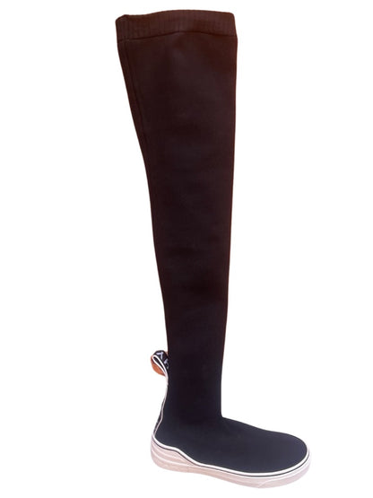 Givenchy Black & White Thigh High Sneaker Boot. Size: 36