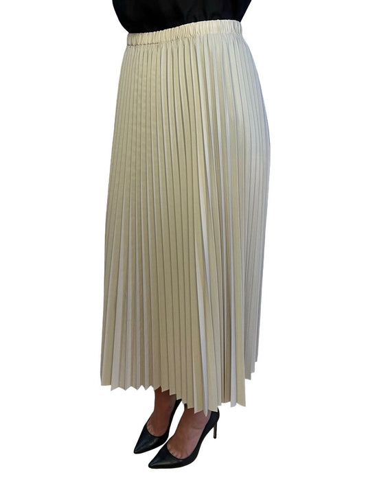 Tibi Neutral Light Weight Pleat Skirt. Size: XS