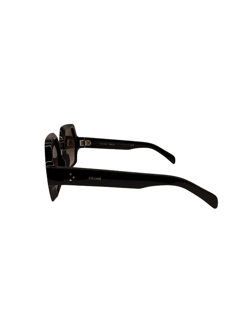 Celine Black 'CL40131I' Geometric Sunglasses.