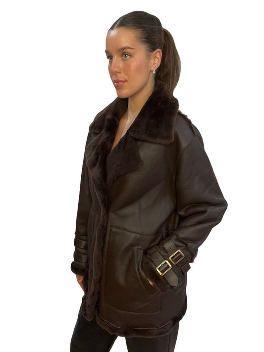 Sass & Bide Brown Suede/Leather 'Wanna Be Good' Jacket. Size: L