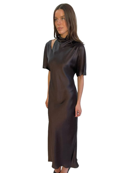 Camilla & Marc Dark Brown 'Sorrell' Maxi Dress. Size: 6