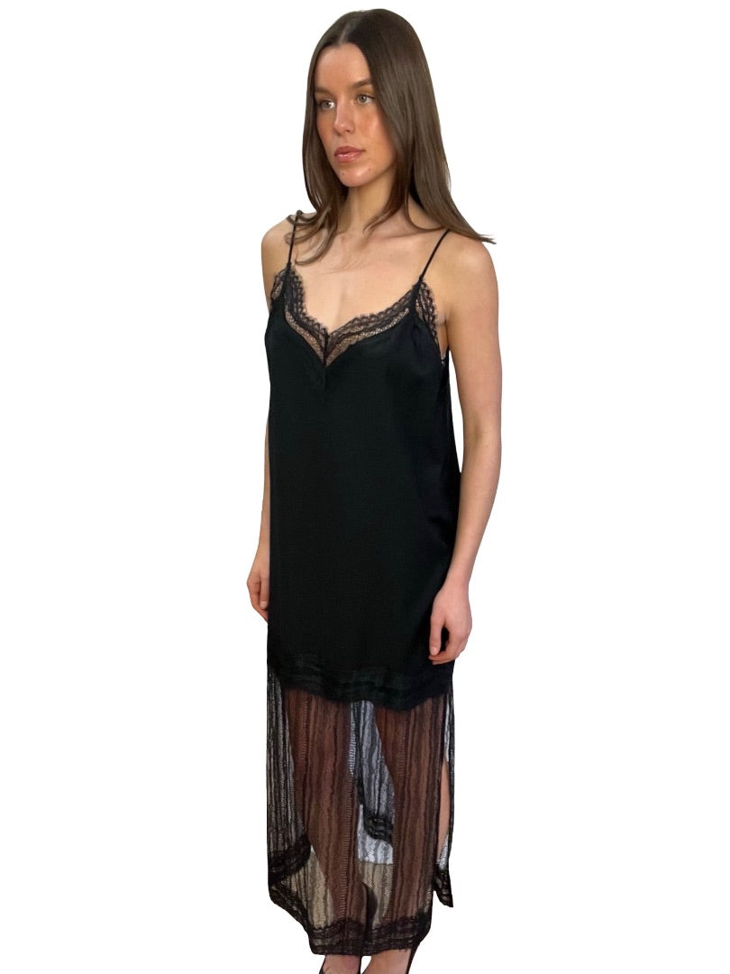 Camilla & Marc Black Albedo Cami Maxi Dress. Size: 12