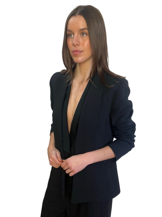 Scanlan Theodore Black Straight Blazer. Size: 12