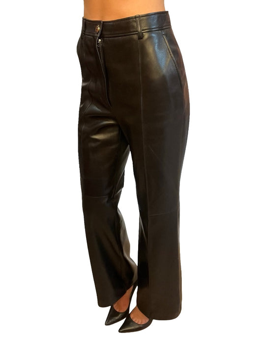 Gucci Black Leather Trousers. Size: 40