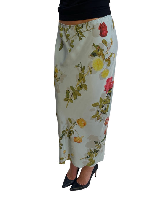 Dries Van Noten Multi-Colour Floral Print Maxi Skirt. Size: 38