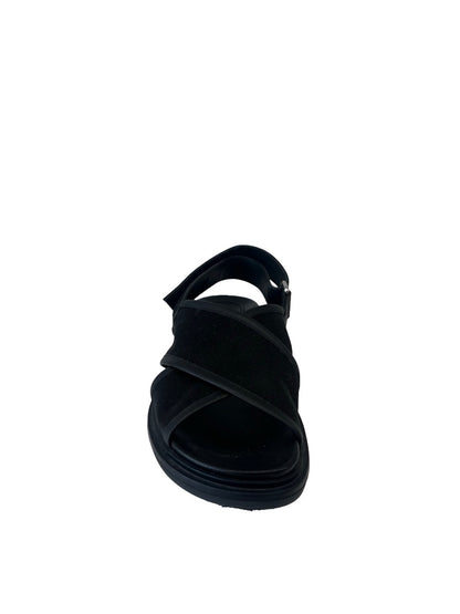 Marni Black Mesh Crossover Sandal. Size: 37