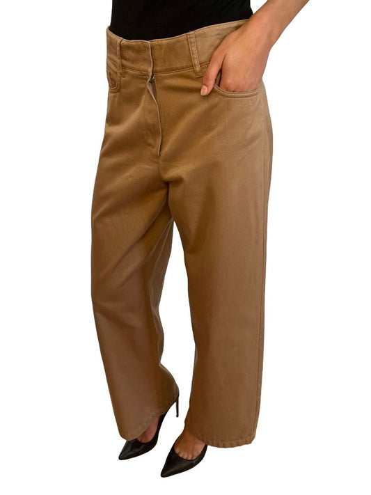 'S MaxMara Beige Trousers. Size: 10
