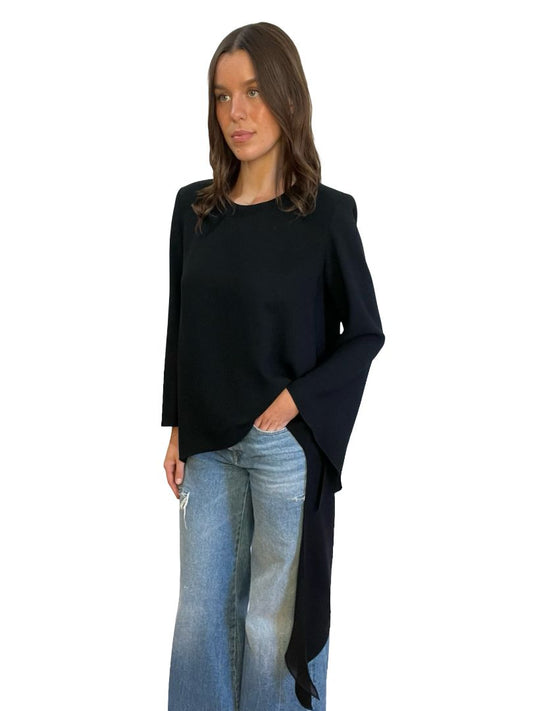 Carla Zampatti Black 'Serenity' Top Dress. Size: 10