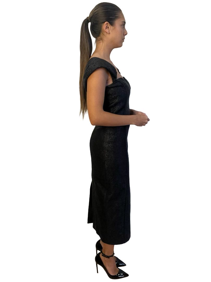 Manning Cartell Black Bodycon Dress. Size: 8
