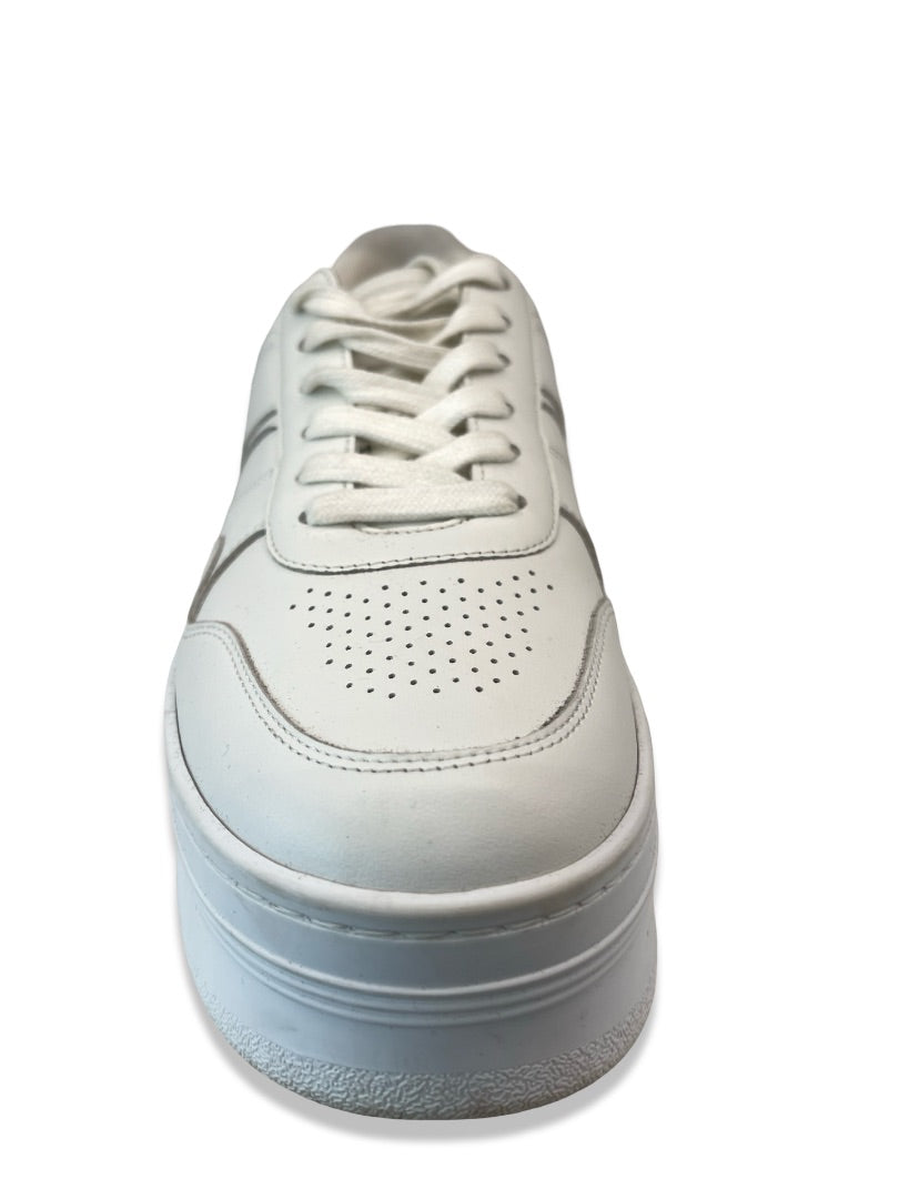 Celine White Platform Block Sneakers. Size: 38