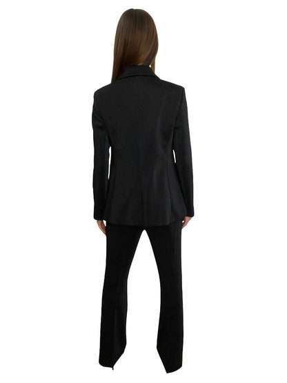 True Royal Nero Flora Jacket & Pant Set. Size: 44