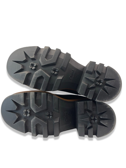 Chloe Black Leather 'Owena' Chelsea Boots. Size: 40