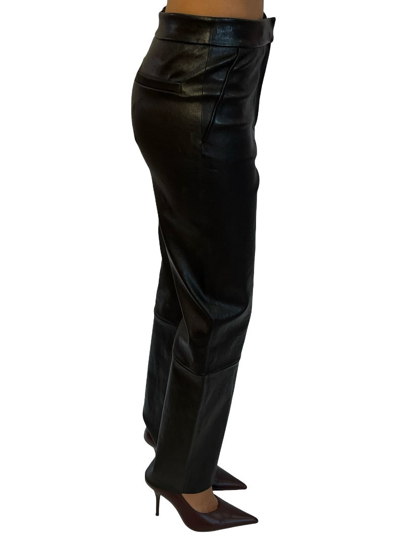 Husk Black HK Leather Pant. Size: 6
