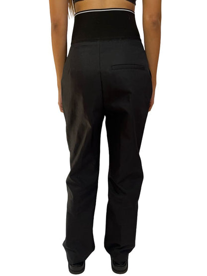 Alexander Wang Black Logo Waistband Pants. Size: 2