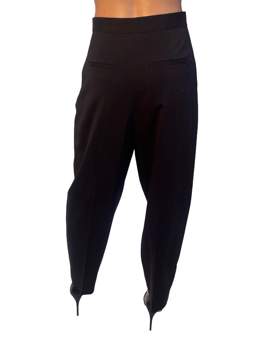 Jac+Jack Black Balloon Leg Trousers. Size: 8