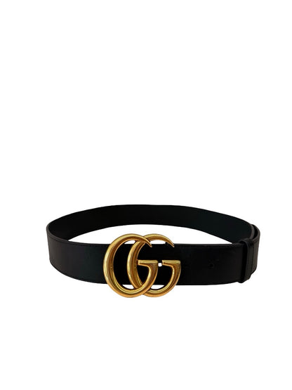 Gucci Black Leather Belt. Size: 80 / 32