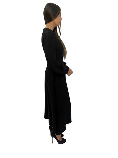 Zimmermann Black Long Puff Sleeve Maxi Dress. Size: 0