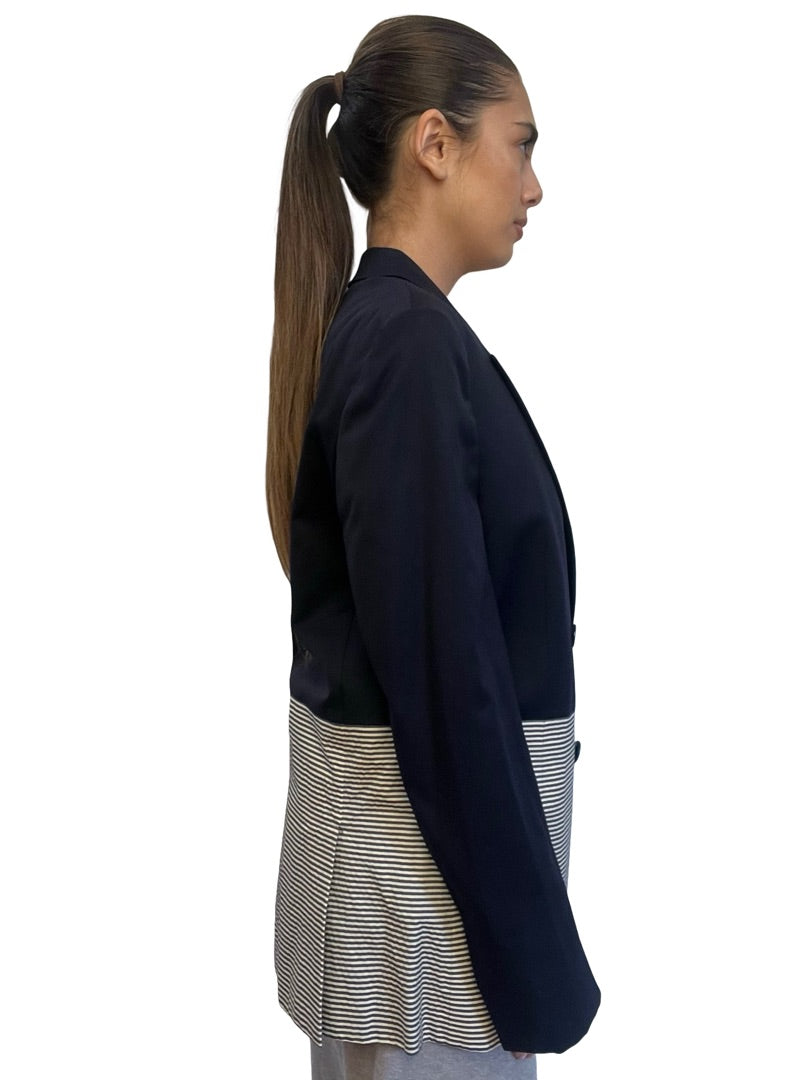 Stella McCartney Navy Two Tone Blazer. Size: 40