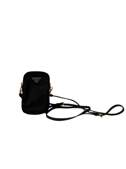 Prada Black Nylon Cross-Body Bag. Size: Mini