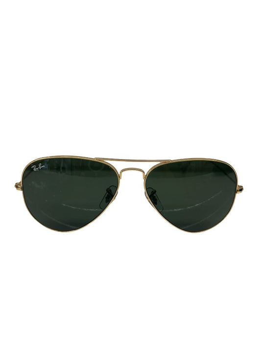 Ray-Ban Gold & Black Aviator Sunglasses. Size: One Size