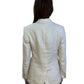 Polo Ralph Lauren Cream Herringbone Blazer. Size: 4