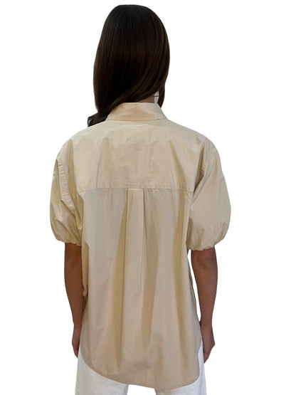 Esse Studios Beige Italian Cotton Shirt. Size: 10