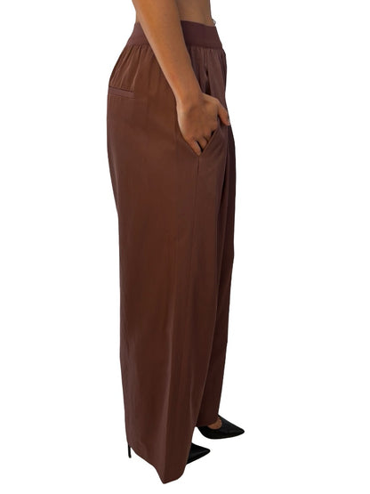 Tibi Mauve Elasticated Waistband Trousers. Size: XS