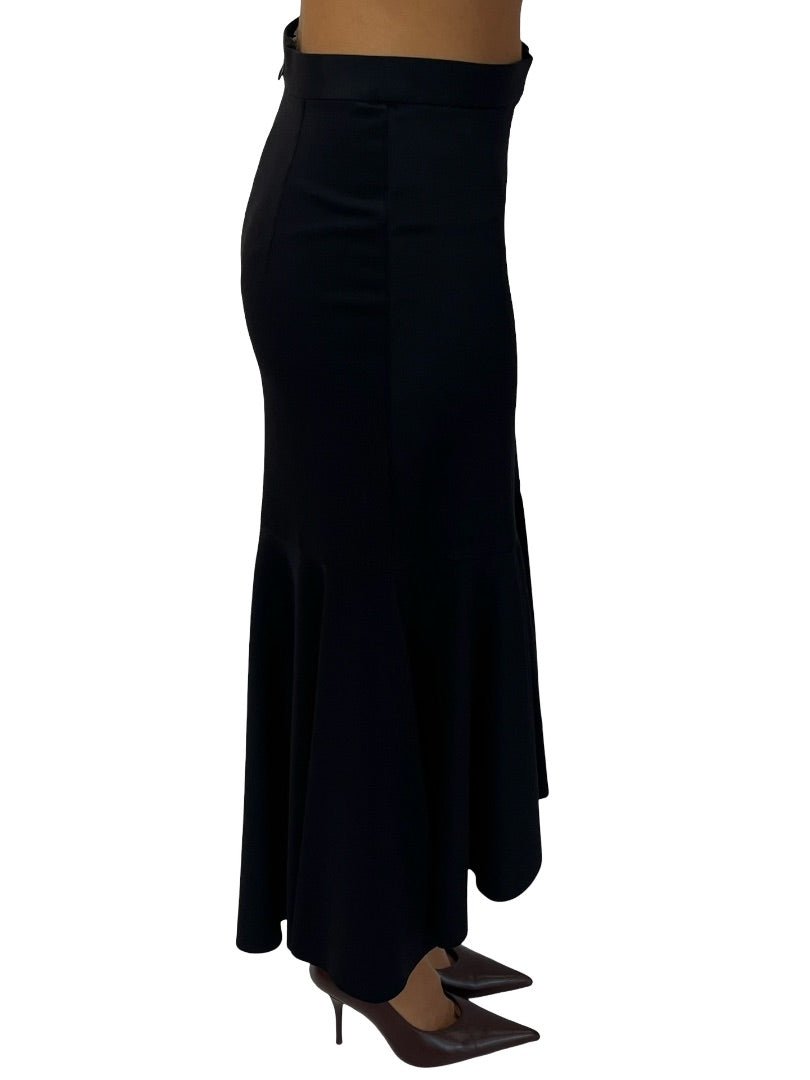 Camilla & Marc Black Peplum Bottom 'Lennox' Skirt. Size: 8