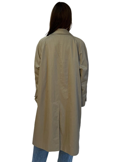 Burberry Light Khaki 50 RX Wool Interior Trench Coat. Size: M