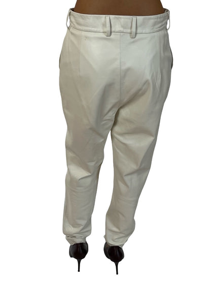 Scanlan Theodore White Skinny Leather Pants. Size: 8