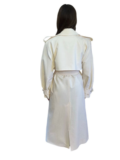 Camilla & Marc Cream Oversize Cora Trench. Size: S/M