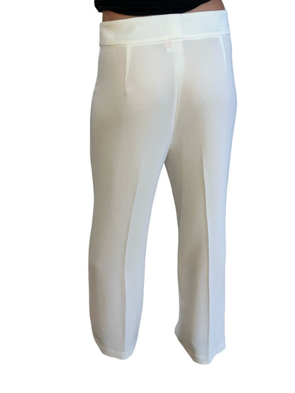 Carla Zampatti White High Waist Pant. Size: 10