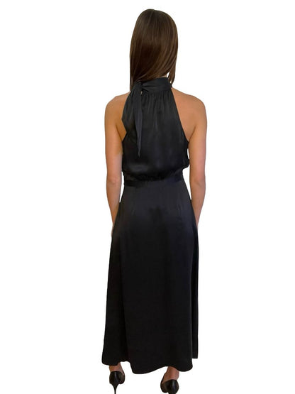 Zimmermann Black Necktie Picnic Silk Dress. Size: 1