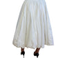 Aje White Long Bubble Skirt. Size: 6