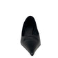 Ferragamo Black Patent Pointy-Toe Wedge Heels. Size: 9C