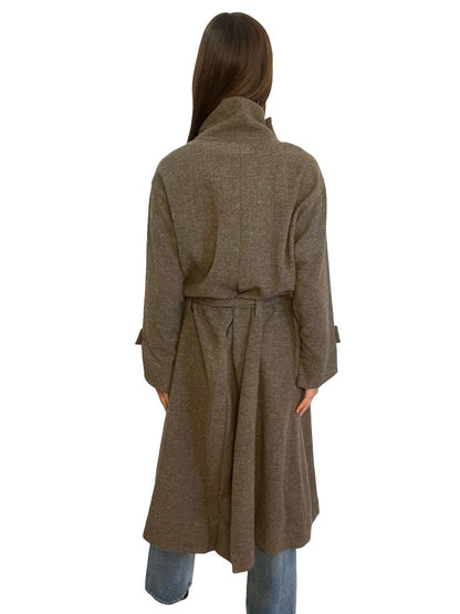 SOH Brown Herringbone Coat. Size: 1