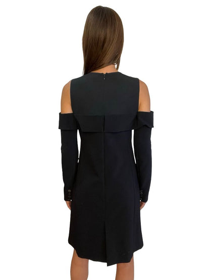 Adeam Black Off Shoulder Tank Tux Dress. Size: 2