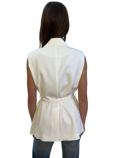 Elka Collective White Gwen Vest. Size: 16