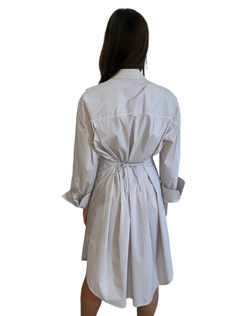 Scanlan Theodore Pink Pinstripe Shirt Dress. Size: 10