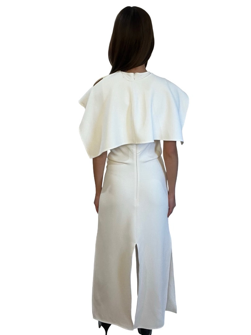 Proenza Schouler White Selene Dress in Bi-Stretch Suiting. Size: 4