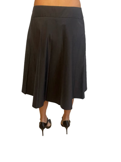 Moschino Black Pleated Midi Skirt. Size: 8
