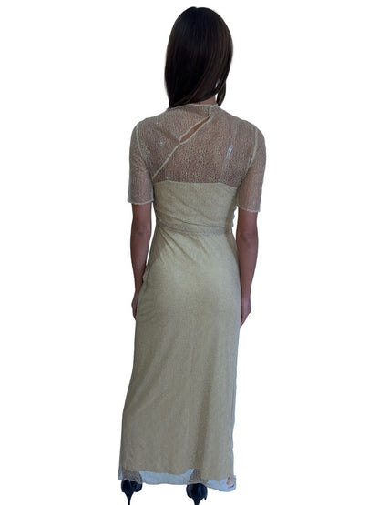 Camilla and Marc Gold 'Avery Lace Twist Dress'. Size: 8