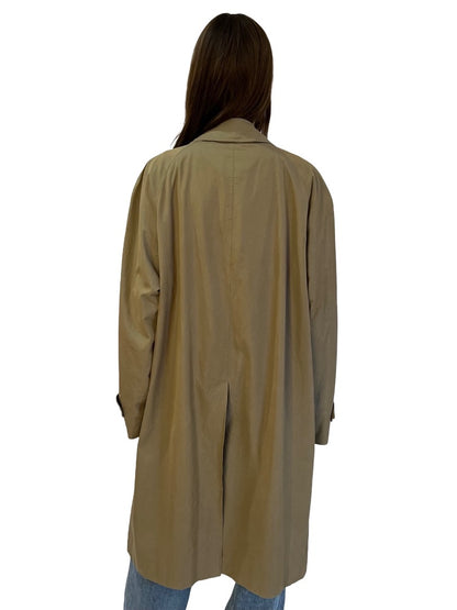 Burberry Khaki Cotton Trench Coat. Size: M