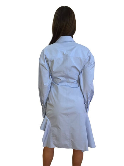 Stella McCartney Blue Shirt Dress w/ Stitch Detailing. Size: 38